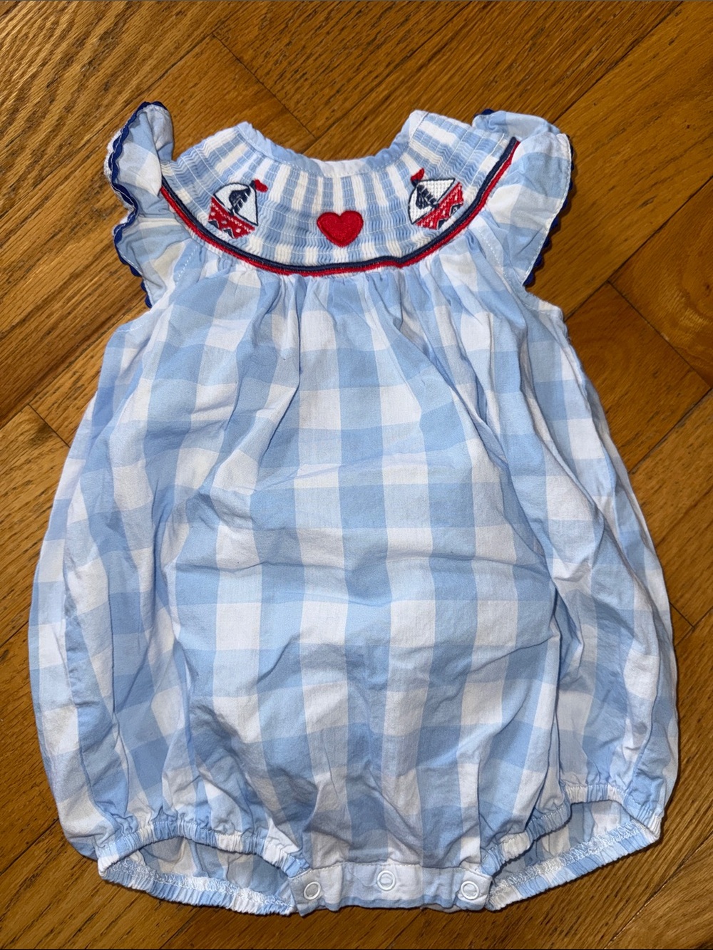 Lil Cactus Smocked Bubble size 6-12months